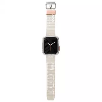 SKINARMA Shokku Apple Watch 45/44/42mm beige silikonarmband