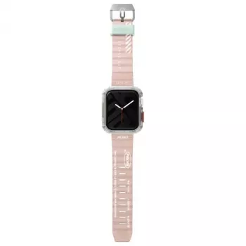 Skinarma Shokku Apple Watch-armband 45/44/42mm ljusrosa