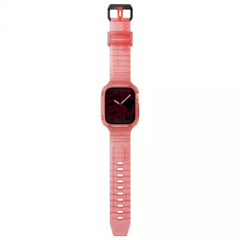 Skinarma Saido 2-i-1 Armband och Skal för Apple Watch 45/44mm röd