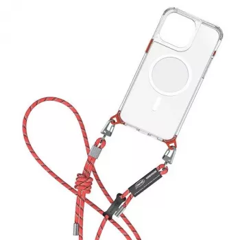 Skinarma Dyno universellt telefonband cinnoberröd