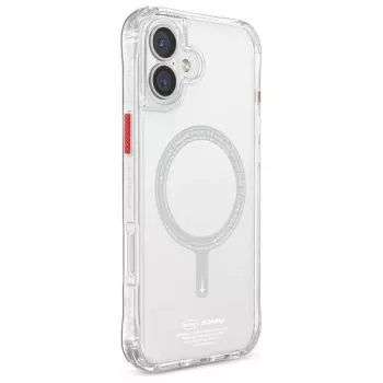 SKINARMA Saido fodral för iPhone 16 Plus 6,7 inch Magnetic Charging klar