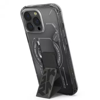 SKINARMA Helio iPhone 16 Pro 6,3 inch Magnetic Charging + Grip Stand-fodral svart