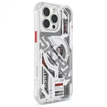 SKINARMA Ekho Magnetic Charging-fodral för Apple iPhone 16 Pro Max 6,9 inch klar/transparent