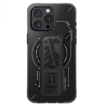 Skinarma Helio fodral för iPhone 16 Pro Max 6,9 inch, magnetisk laddning + gripstativ, svart