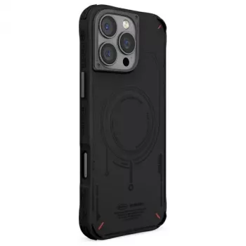 Skinarma Mecha fodral för iPhone 16 Pro 6,3 inch, magnetisk laddning, svart