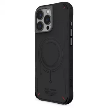 Skinarma Mecha fodral för iPhone 16 Pro 6,3 inch, magnetisk laddning, svart