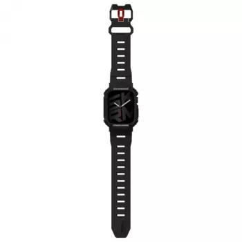 SKINARMA Mecha 2-i-1 Armband och Fodral för Apple Watch 45/44mm svart