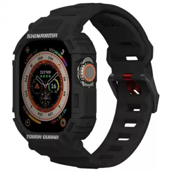 Skinarma Mecha 2in1 Case and Strap för Apple Watch Ultra 49mm – svart