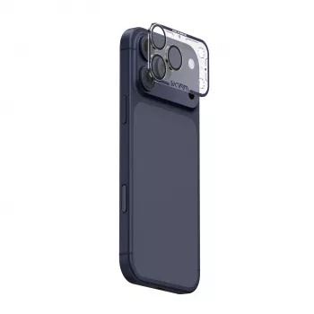Skinarma Magma Full Matte Kameralinsskydd för iPhone 17 Pro blå
