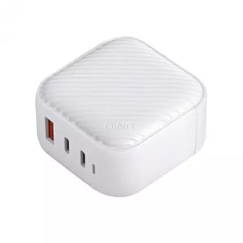 UNIQ Verge Pro 66W GaN USB-C väggladdare cloud white