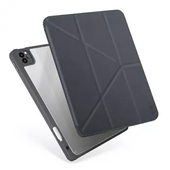UNIQ Moven Folio Case för iPad 10.2 (2021/2020/2019) - antracitgrå