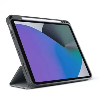 UNIQ Moven Folio Case för iPad 10.2 (2021/2020/2019) - antracitgrå