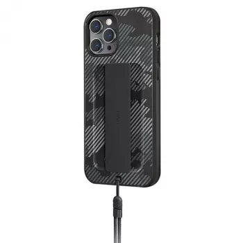 UNIQ Heldro Case för iPhone 12 Pro Max 6,7 inch Charcoal Camo Antimicrobial