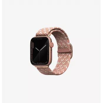 UNIQ Aspen Braided Solo Loop Watch Strap för Apple Watch 38/40/41mm Series 1-9/SE/SE2/SE3 - Citrus Pink