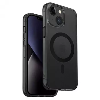 UNIQ LifePro Xtreme Magclick laddningsfodral för iPhone 14 Plus/15 Plus 6,7 inch Frost Smoke Black