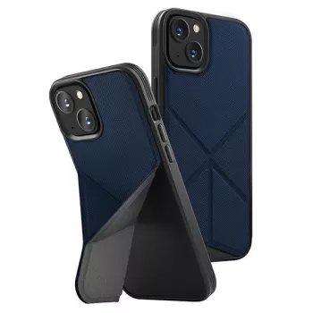 UNIQ Transforma Folio Case för iPhone 14 Plus / 15 Plus 6,7 inch Magclick-laddning elektrisk blå