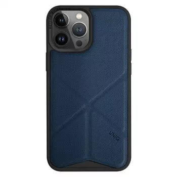 UNIQ Transforma Folio Case för Apple iPhone 14 Pro 6,1 inch med Magclick Charging - Electric Blue
