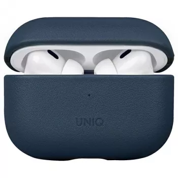 UNIQ Terra Case för AirPods Pro 2:a gen (2022/2023) äkta läder - Space Blue