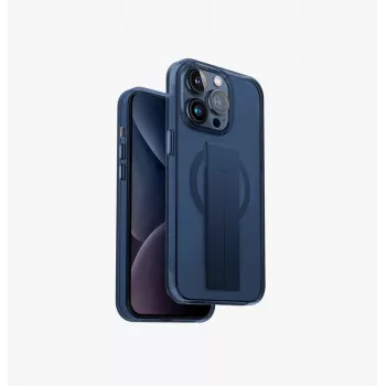 UNIQ Heldro Mag Case för iPhone 15 Pro Max 6,7 inch MagClick laddning Ultramarin djupt blå