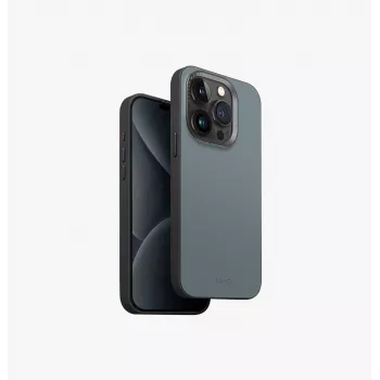 UNIQ Lyden DS MagClick Charging Case för iPhone 15 Pro 6,1 inch Washed Blue-Black