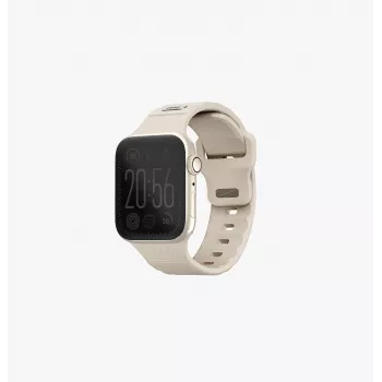 UNIQ Stride Apple Watch-armband Series 1/2/3/4/5/6/7/8/9/SE/SE2/SE3 38/40/41 mm FKM-gummiband Khaki/Pale Khaki