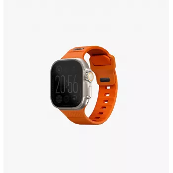 UNIQ Stride Apple Watch Series 1/2/3/4/5/6/7/8/9/SE/SE2/SE3/Ultra/Ultra 2/Ultra 3 42/44/45/49 mm FKM-gummiband Volt Orange