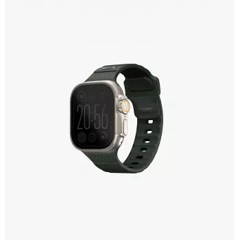 UNIQ Stride Apple Watch-armband 42/44/45/49 mm FKM-gummi Mossgrön