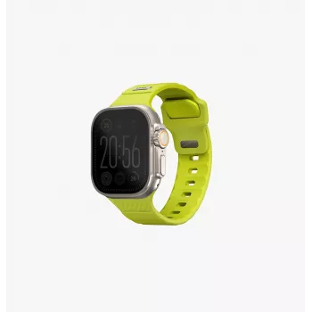 UNIQ Stride Apple Watch Series 1/2/3/4/5/6/7/8/9/SE/SE2/SE3/Ultra/Ultra 2/Ultra 3 42/44/45/49 mm FKM-gummiband Lime Green