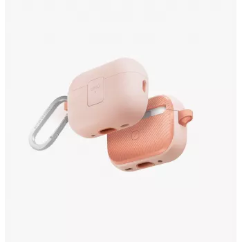 UNIQ Clyde Lock Case för AirPods Pro 2 (2022/2023) - Ljusrosa / Crepe Pink