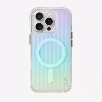 UNIQ Coehl Linear Magnetic Charging skal för iPhone 16 Pro 6,3 inch Opal/Iridescent