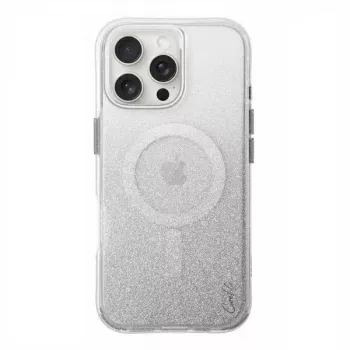 UNIQ Coehl Lumino Magnetic Charging skal för iPhone 16 Pro Max 6,9 tum, Sparkling Silver