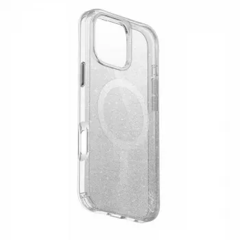 UNIQ Coehl Lumino Magnetic Charging skal för iPhone 16 Pro Max 6,9 tum, Sparkling Silver