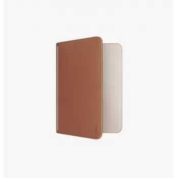 UNIQ Belmont passhållare med Apple Find My och RFID-blockering, Caramel Beige