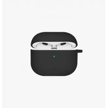UNIQ Nexo skal för AirPods 4 med öronkrokar silikon svart