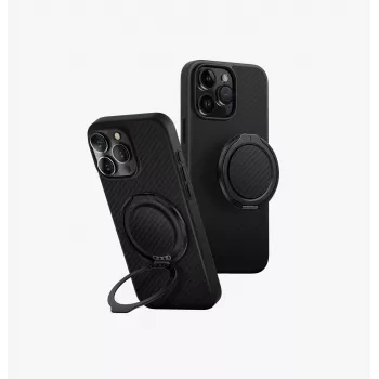 UNIQ Keva Air-fodral för iPhone 16 Pro Max 6,9 inch Magclick-laddning Carbon Black