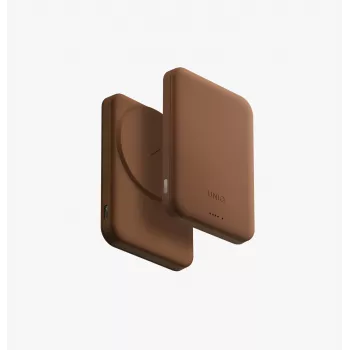 UNIQ Lyden Lexa magnetisk powerbank 5000 mAh PD USB-C MagSafe karamell
