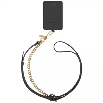 UNIQ Coehl Caryne 3-in-1 Universal Phone Lanyard with Card Holder - Ebony