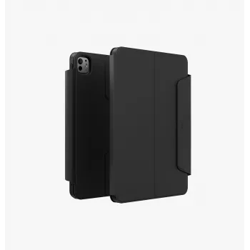UNIQ Rovus Snapmount magnetiskt 360° roterande avtagbart fodral för iPad Pro 13 M4 2024 / M5 2025, svart