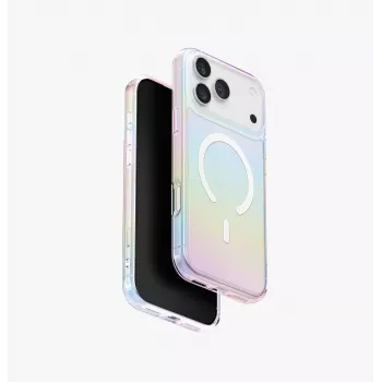 UNIQ Iridescia skal för Apple iPhone 17 Pro Max Magclick Charging Holo Quartz