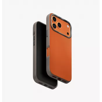 UNIQ Lyden DS skal för iPhone 17 Pro med MagClick-laddning, orange/grå