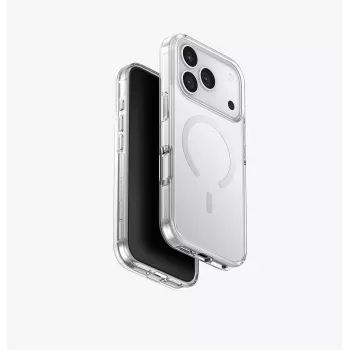 UNIQ Clario skal för iPhone 17 Pro Magclick Charging transparent