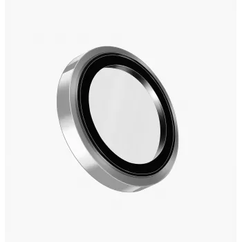 UNIQ Optix Prime kameralinsskydd för iPhone 17 Pro / 17 Pro Max / 15 Pro / 15 Pro Max med applikator – silver