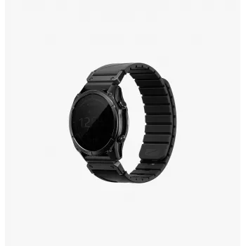 UNIQ Fluo Smart-Fit silikonarmband för Garmin 22mm - svart