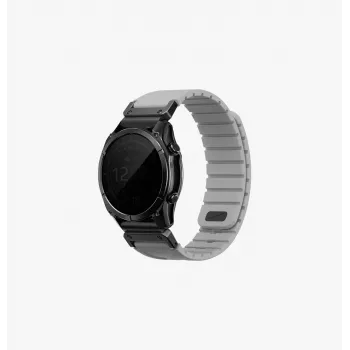 UNIQ Fluo x Smart-Fit armband för Garmin 22mm grå