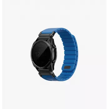 UNIQ Fluo x Smart-Fit silikonarmband för Garmin 22mm - blå
