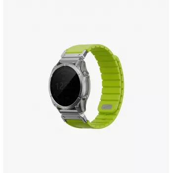 UNIQ Fluo Smart-Fit silikonarmband för Garmin 22mm - limegrön