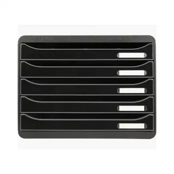 Exacompta BIG-BOX PLUS HORIZON Lådbox DIN A4 liggande, 355 x 270 x 271 mm, svart (308714D)