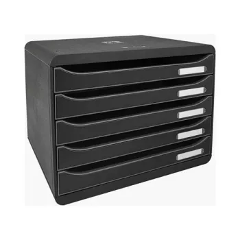 Exacompta BIG-BOX PLUS HORIZON Lådbox DIN A4 liggande, 355 x 270 x 271 mm, svart (308714D)