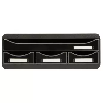 Exacompta TOOLBOX MINI Lådbox med 4 lådor, A4, 355 x 270 x 134 mm, svart (319714D)