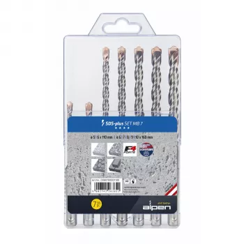 Alpen SDS-plus F4 MB7 7-delad borrsats 5-10x110-160 mm